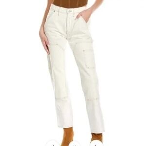 Frame Jeans Le Slouch Utility pant in ivory